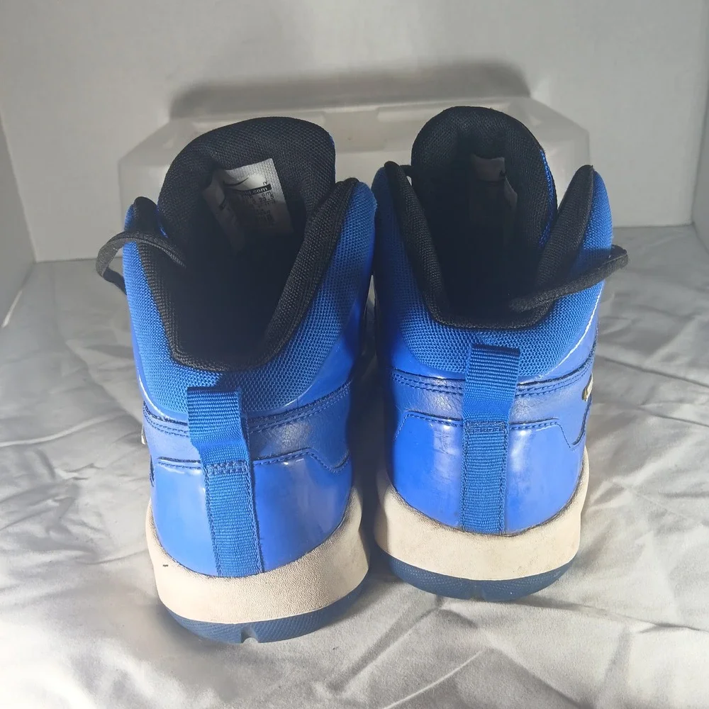 Nike High Top Basketball Shoes Kids US 5Y Blue Black‎ Sneakers